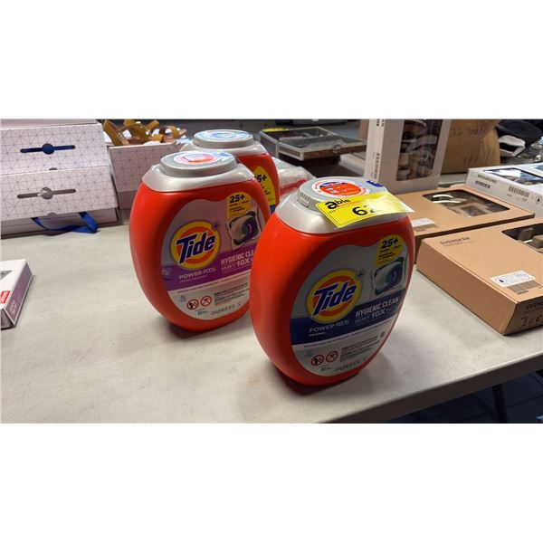 THREE 3,04KG CONTAINERS OF TIDE PODS