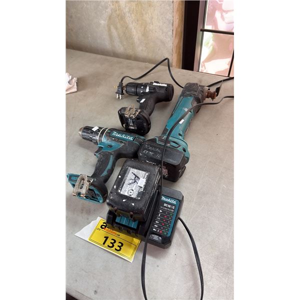 ASSORTED MAKITA CORDLESS TOOLS