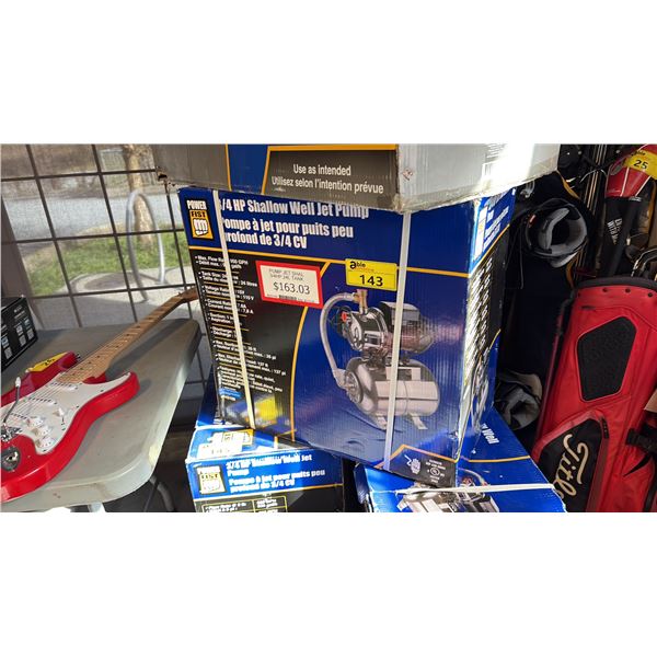 SHALLOW WELL JET PUMP 3/4 HP