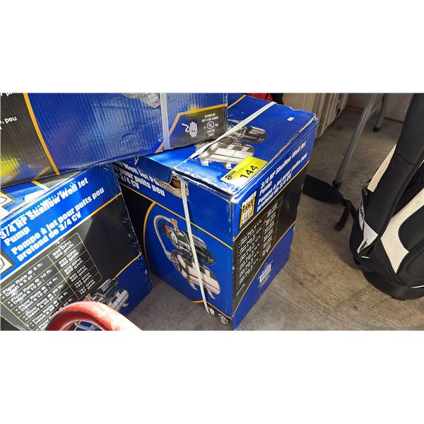 SHALLOW WELL JET PUMP 3/4 HP