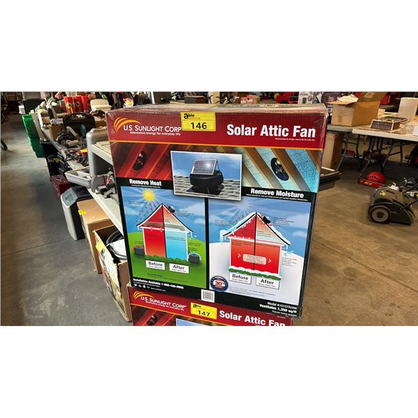 SOLAR ATTIC FAN MODEL 1010TR/HW THERMAL SWITCH INCLUDED
