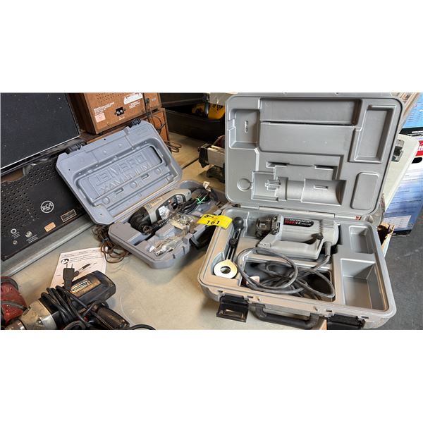 ROTOZIP SCS01LE 120-VOLT ELECTRIC SPIRAL SAW AND DREMEL MULTI-MAX W/ CASES