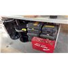 Image 1 : 4 ROTATING HOOK DISPLAY RACKS, TOOL CASES AND MORE