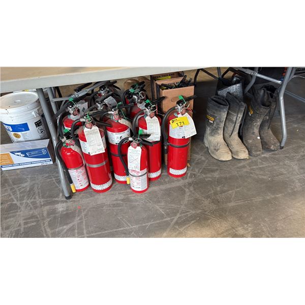 ASSORTED FIRE EXTINGUISHERS