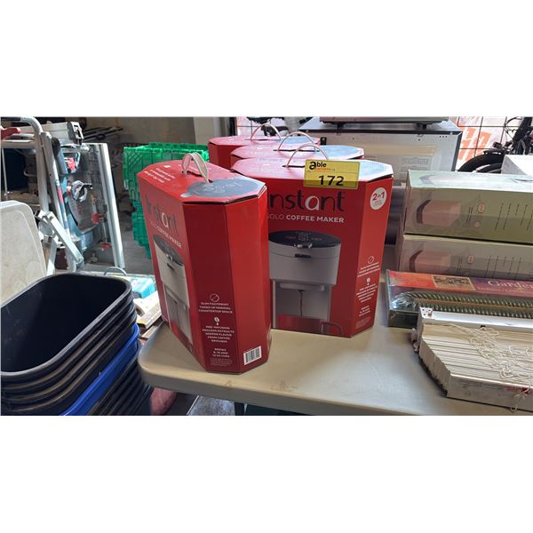 INSTANT SOLO COFFEE MAKER COMPACT SINGLE-SERVE MACHINE *4 IN-BOX*