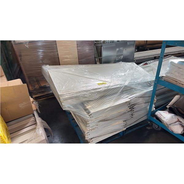 LARGE LOT OF APPROX. 20 PALLETS OF GONDOLA RACKING AND ACCESSORIES - MUST TAKE ALL