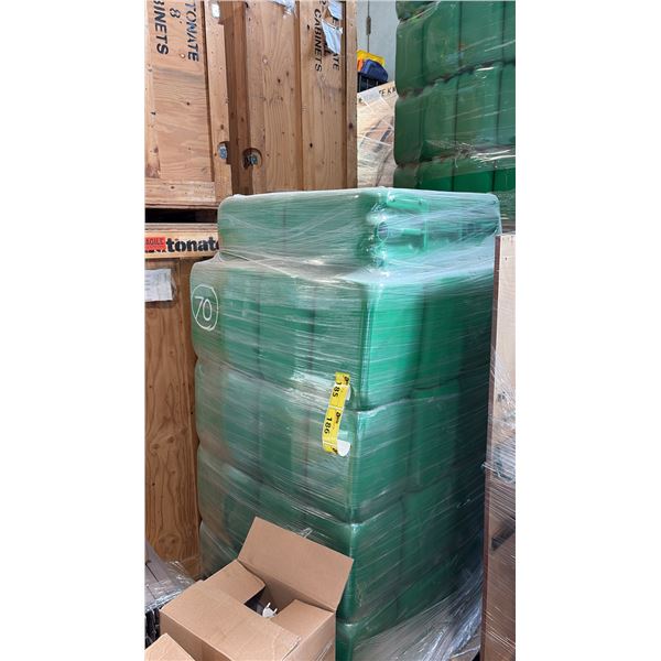 PALLET OF 20-LITER PLASTIC JERRY CANS APPROX 64 PCS