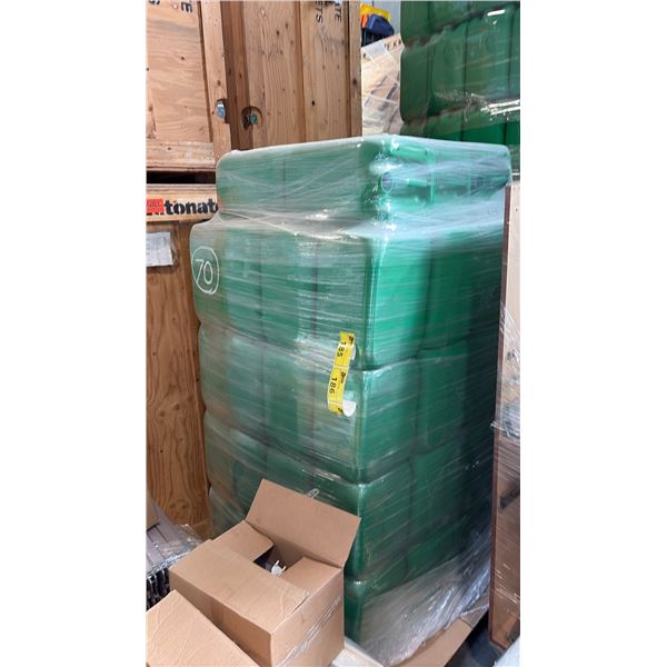 PALLET OF 20-LITER PLASTIC JERRY CANS APPROX 64 PCS