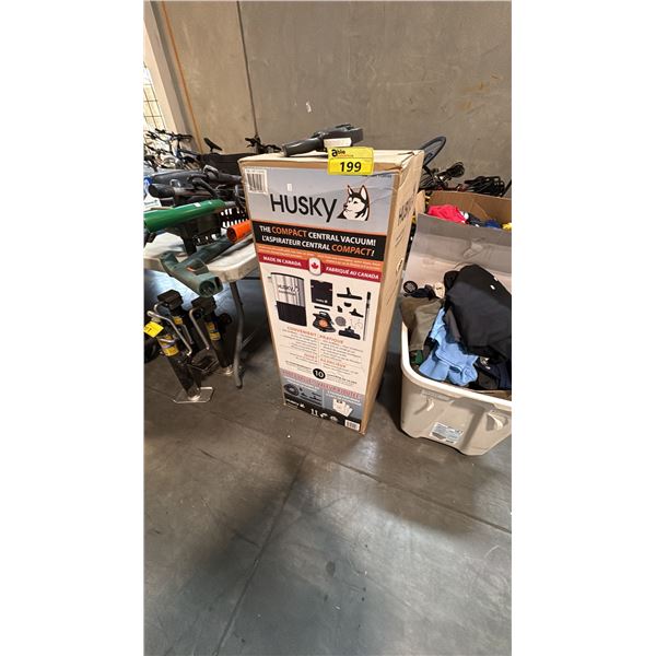 HUSKY COMPACT CENTRAL VACUUM *IN BOX*