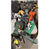 Image 2 : 3 POWER FIST TRAILER JACKS AND ASSORTED ELECTRIC GARDEN TOOLS