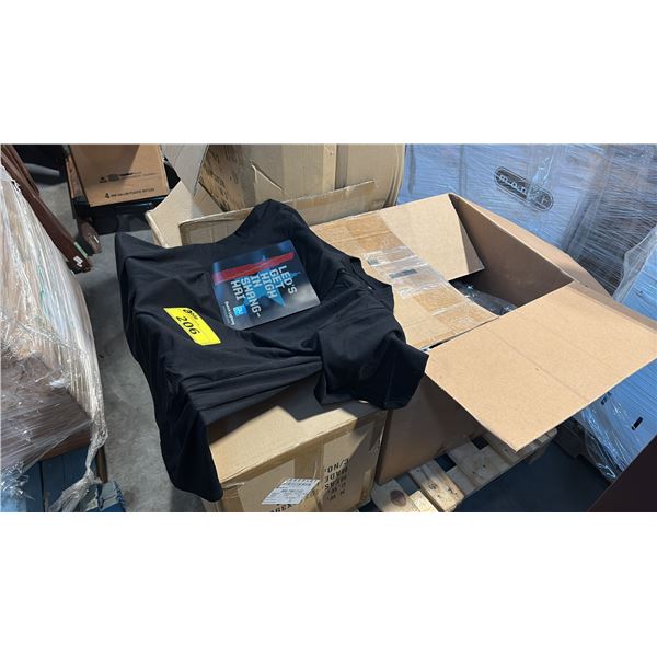 PALLET OF LED LIGHTED SHIRTS