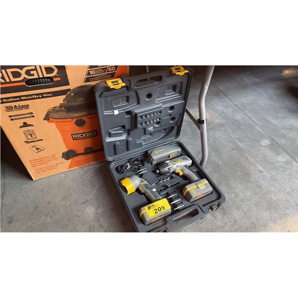 DURAPRO 18V TOOLS W/ CASE AND CHARGER