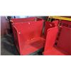 Image 3 : 4 RED OPEN MOBILE CARTS - APPROX 5 FEET