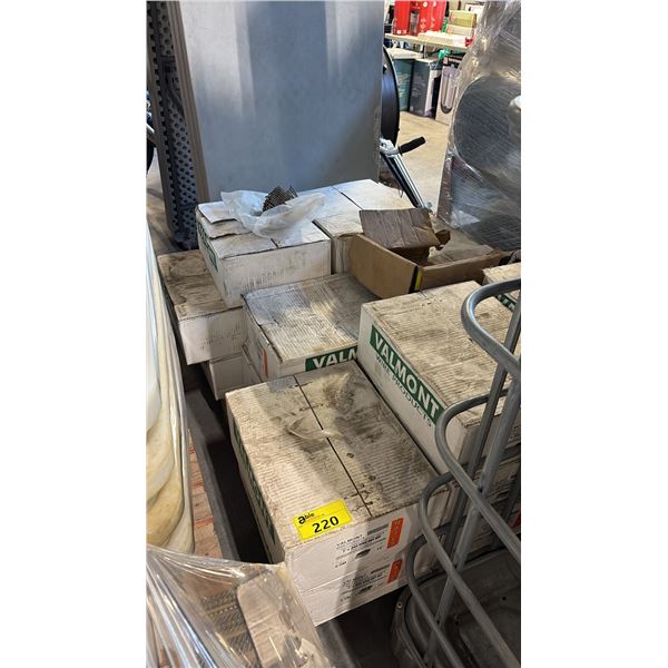 PALLET OF GALVANIZED COIL NAILS - APPROX 18 BOXES