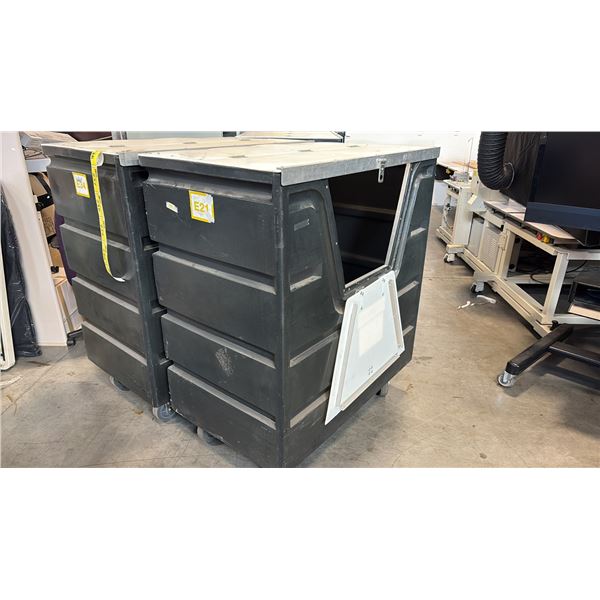 HOPPER FRONT SECURITY PLASTIC BULK TRUCK - APPROX 58" HEIGHT