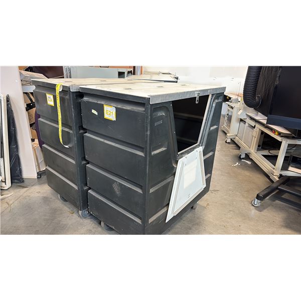 HOPPER FRONT SECURITY PLASTIC BULK TRUCK - APPROX 58" HEIGHT