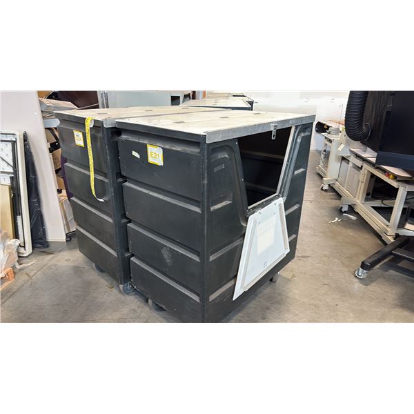 HOPPER FRONT SECURITY PLASTIC BULK TRUCK - APPROX 58" HEIGHT