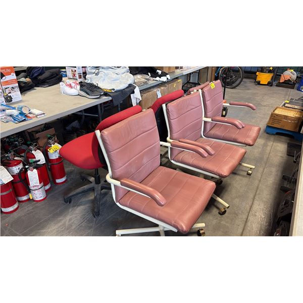 6 ASSORTED OFFICE CHAIRS