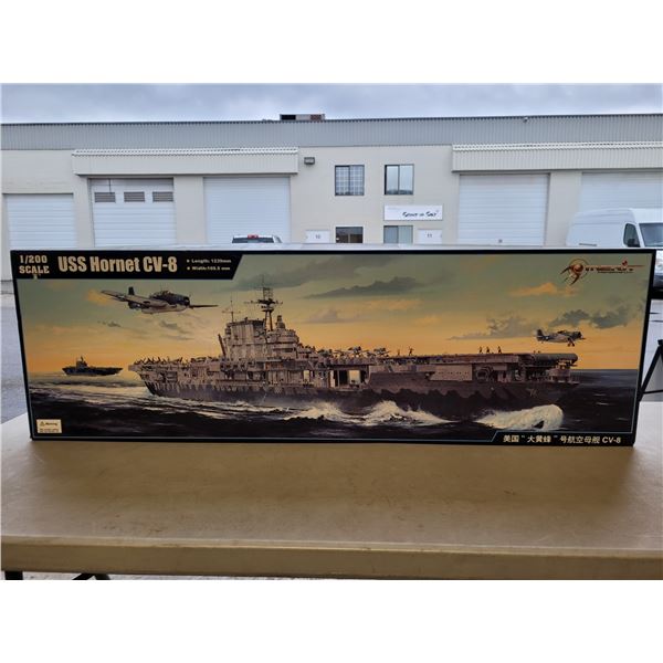 Unbuilt Merit USS Hornet CV-8 1/200 Scale Model Kit