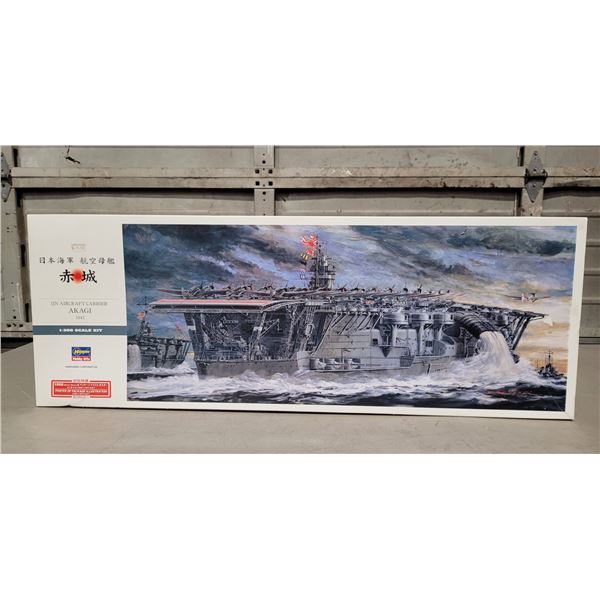 Unbuilt Hasegawa Imperial Japanese Navy Aircraft Carrier Akagi 1/350 Scale Model Kit