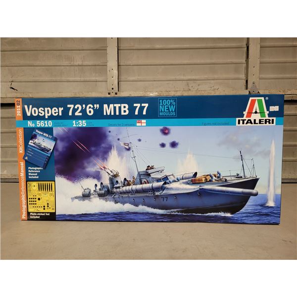 Unbuilt Italeri Vosper 72'6" MTB 77 1:35 Scale Model Kit