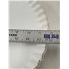 Image 7 : Fenton Ruffled Milk Glass Cake Stand