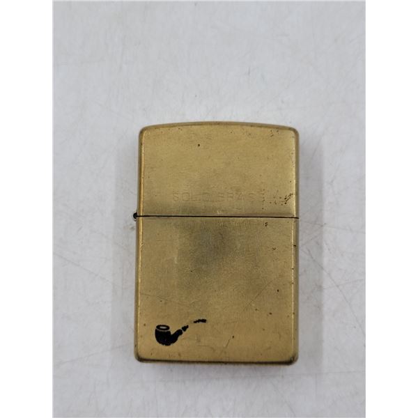 Solid Brass Zippo Lighter Made in USA