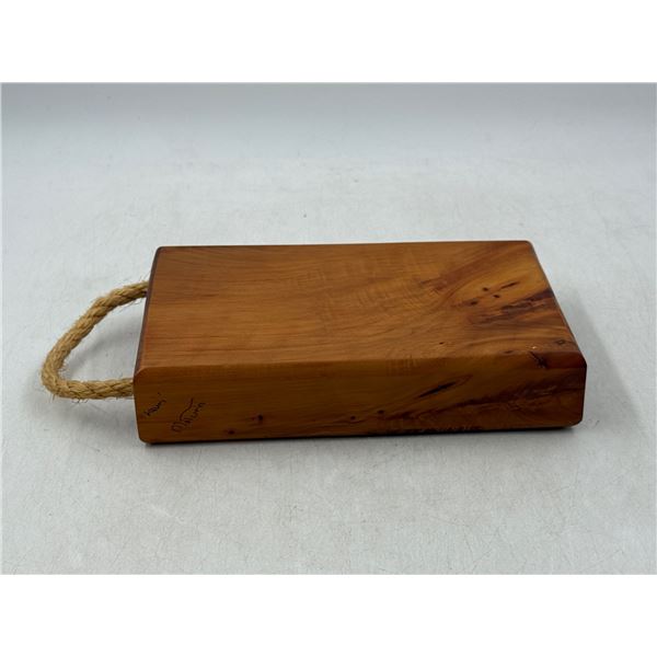 New Zealand Kauri Wood Cutting Board w/ Rope Handle