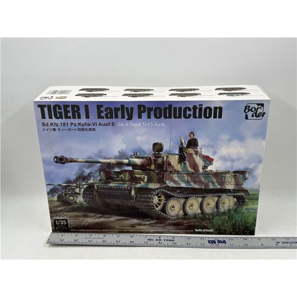 Unbuilt Border Tiger I Early Production 1/35 Scale Model Kit