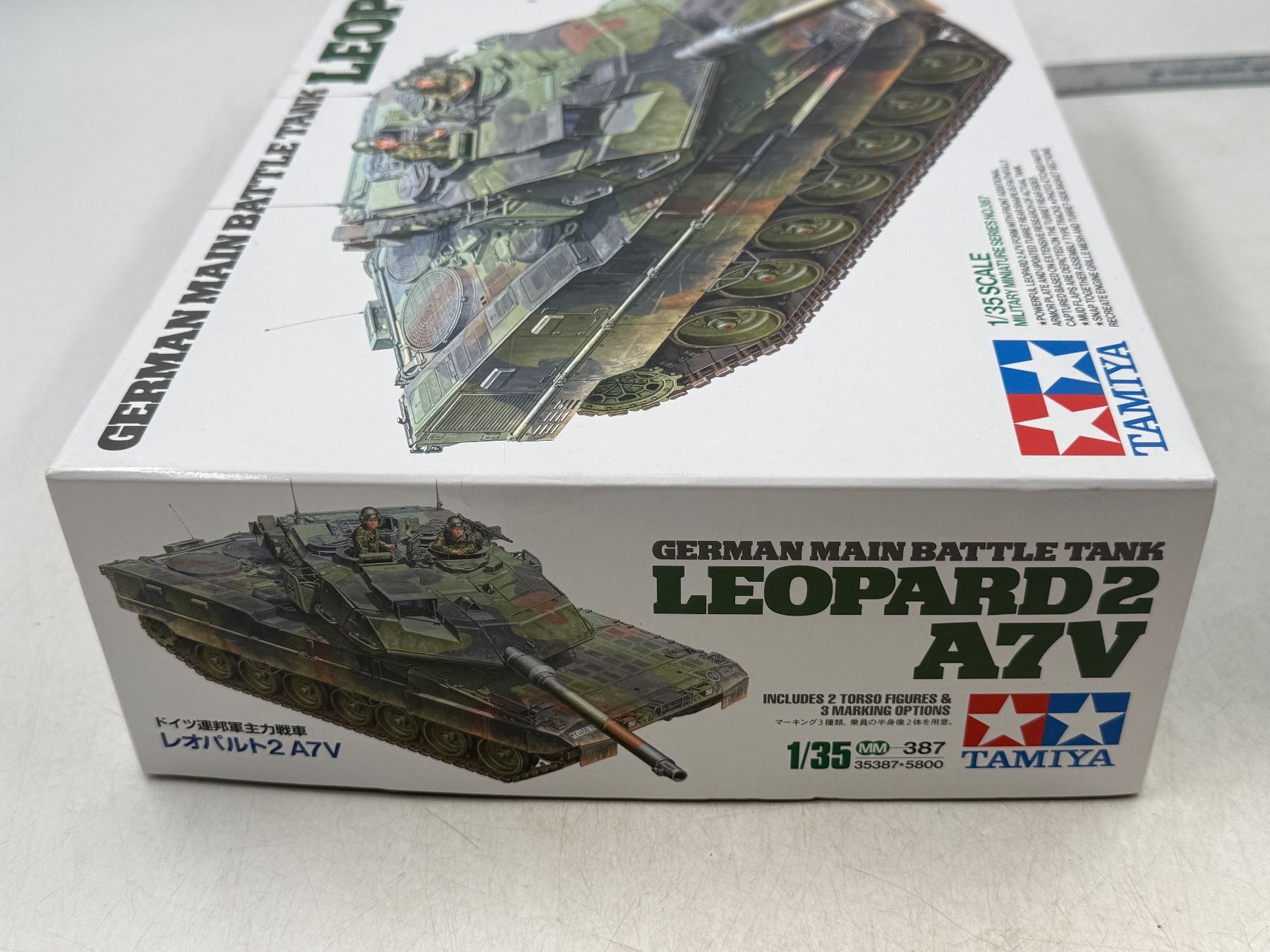 Unbuilt Tamiya German Main Battle Tank Leopard 2 A7V 1/35 Scale Model Kit