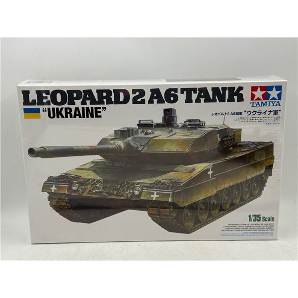 Sealed Tamiya Leopard 2 A6 Tank "Ukraine" 1/35 Scale Model Kit