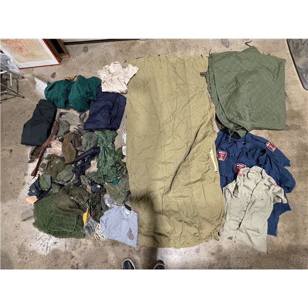 Lot of VTG Clothing w/ Fire & Safety Officer Shirts, Jacket, & More