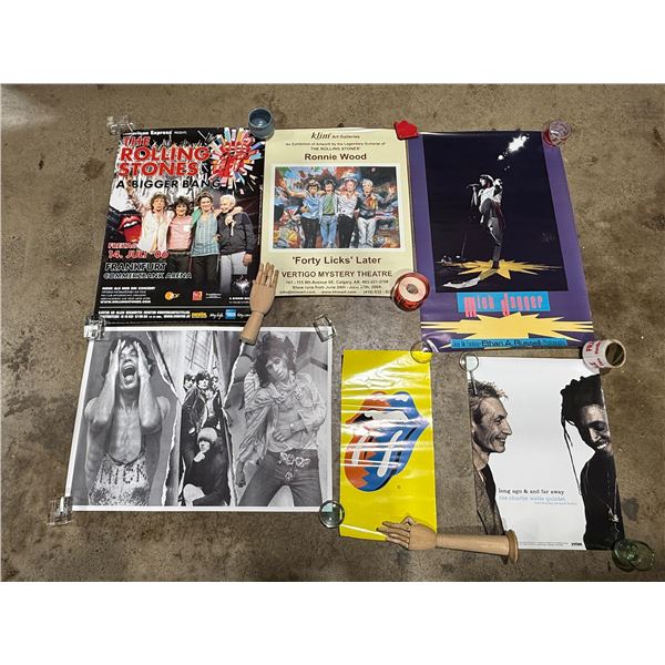 Lot of VTG Rolling Stones, Mick Jagger, & Charlie Watts Posters