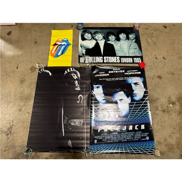 Lot of VTG Rolling Stones & Free Jack Posters