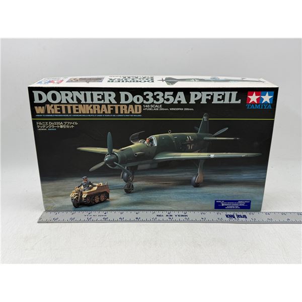 Unbuilt Tamiya Dornier Do335A PFEIL w/ Kettenkraftrad 1/48 Scale Model Kit