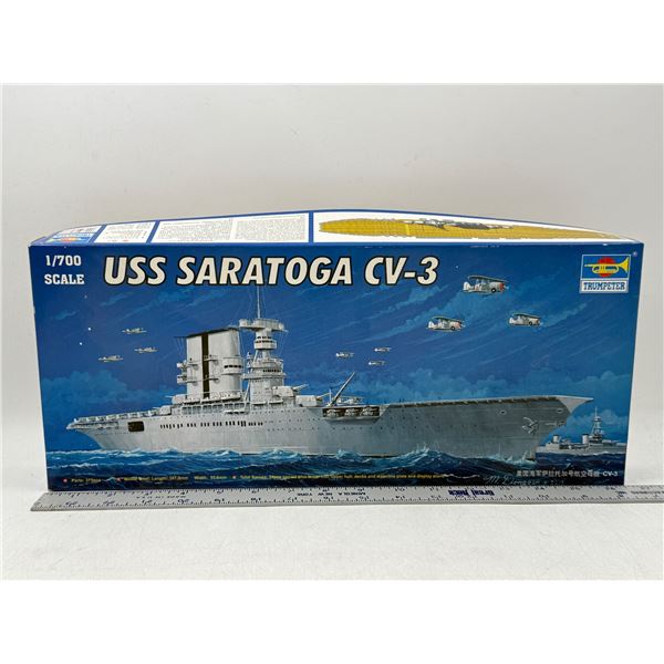 Unuilt Trumpeter USS Saratoga CV-3 1/700 Scale Model Kit