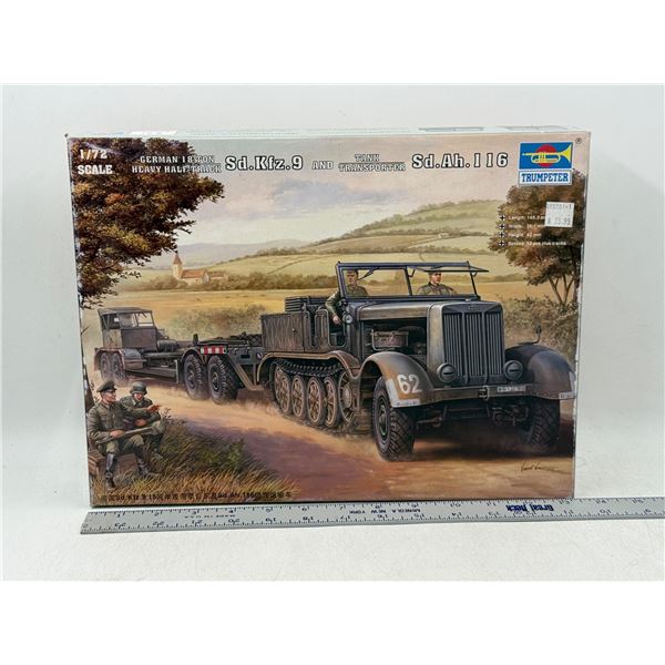 Unbuilt Trumpeter German Heavy Half Track Sd.Kfz.9 & Tank Transporter Sd.Ah.116 Model Kit