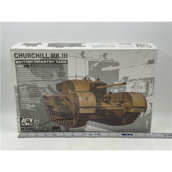 Sealed AFV Club Churchill Mk. III British Infantry Tank 1/35 Scale Model Kit