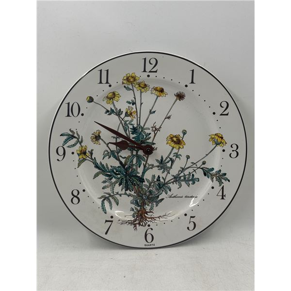 Villeroy & Boch Porcelain Botanica Plate Clock