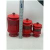 Image 3 : 3 Italian Kitchen Cannisters