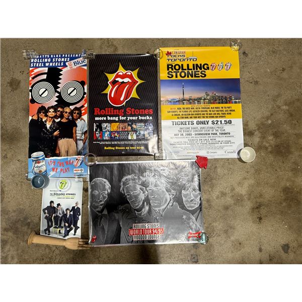 Lot of Assorted VTG Rolling Stones Posters