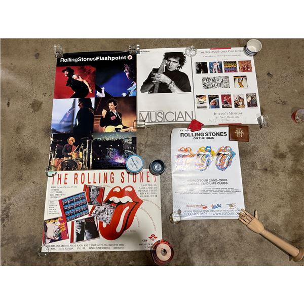 Lot of Assorted VTG Rolling Stones Posters