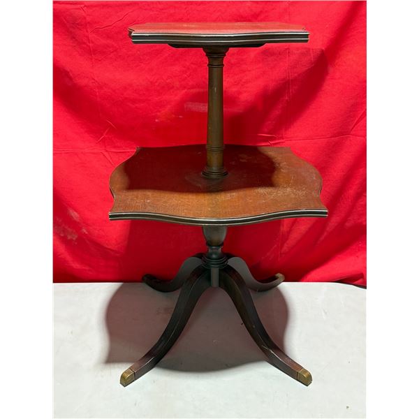 Wooden Two-Tier Occasional Table