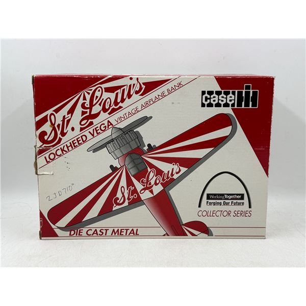Case St. Louis Lockhee Vega Diecast Airplane Bank