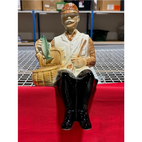 Ballantine's 1969 Fly Fisherman Ceramic Liquor Decanter