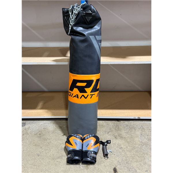 Punching Bag & Boxing Gloves