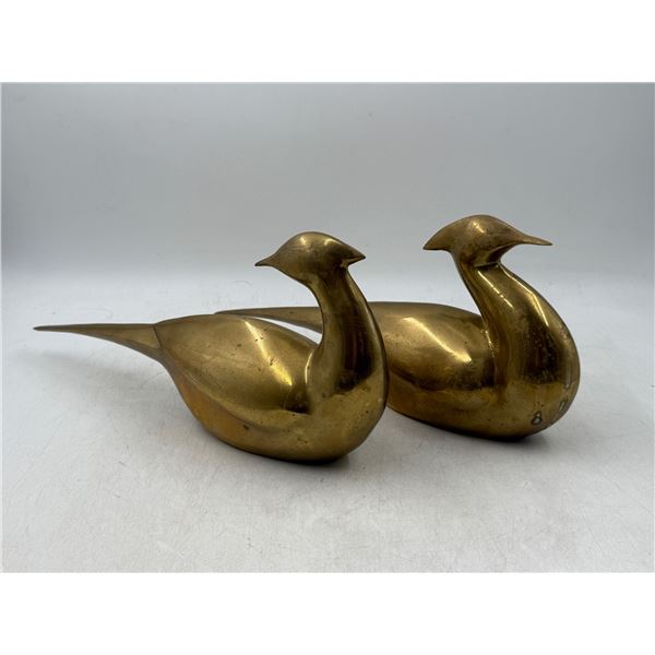Pair of Brass Ducks