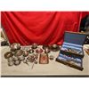 Image 1 : Lot of Assorted Silver-Plated Serving Ware & Assorted Cutlery