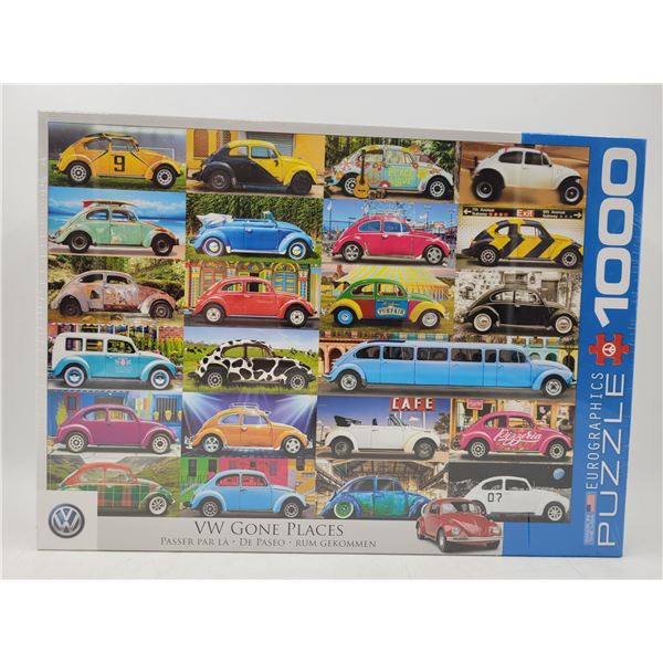 Sealed 1000 Pc. VW Gone Places Puzzle