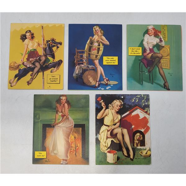Lot of VTG Dipsy Doodles Pin-Up Girl Advertising Calendars